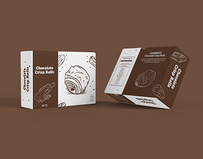 Chocolate Cake Slice Box Packaging Design