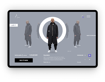 Acronym website UI concept design