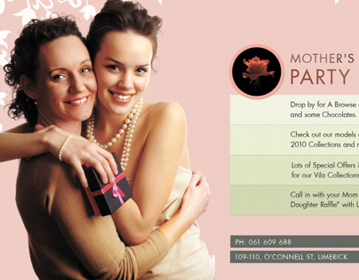 Print Advertisement for Fashion Shop ( Mother's day)