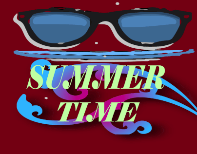 summer time. this is a design for t-shirt