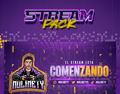 Animated Stream Pack TWITCH OVERLAY