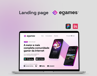 Landing page - eGames