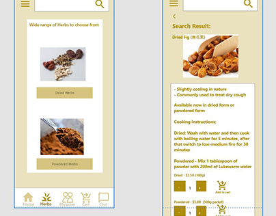 App Design (TCM Herbs and medical consultation