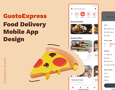 GustoExpress | Mobile App UX&UI Design