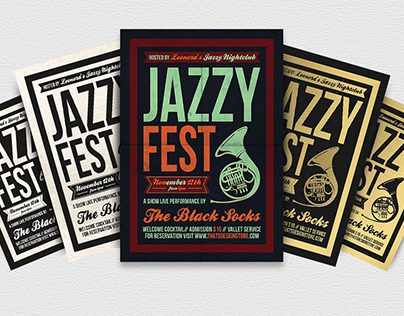 Jazzy Fest Flyer Template V3