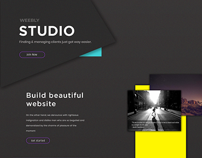 Creative Studio Website/UI PSD Template FREE