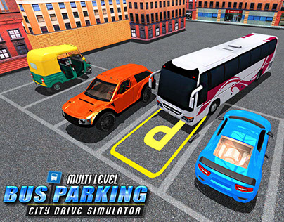 Multi Level Bus Parking City Drive Simulator