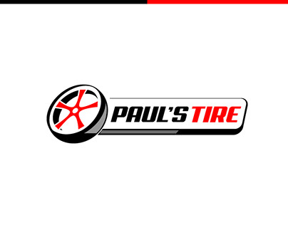paul's tire logo design