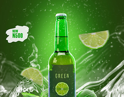 Green Booze - Product Ad Design