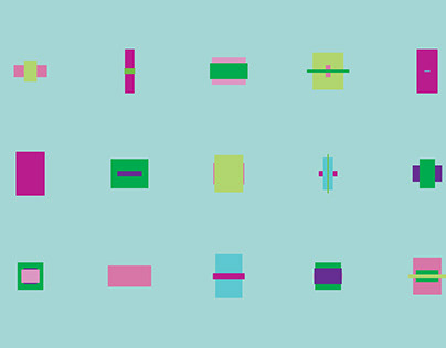 Generative art | Overlaying squares