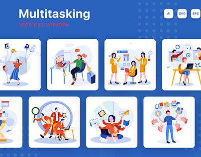 M258_ Multitasking Illustrations