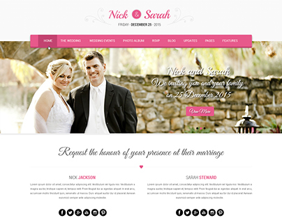 Nuptials Wedding WordPress Theme