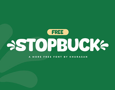 Stopbuck Font free for commercial use