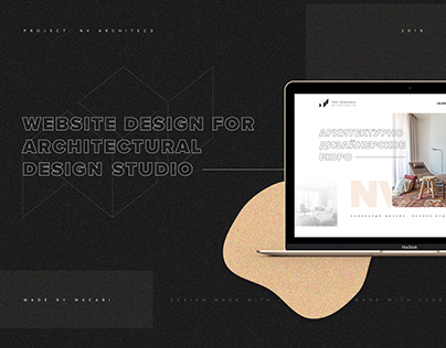 NV ARCHITECTS - website design for interior studio