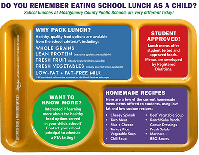 School Lunch Tray Flyer