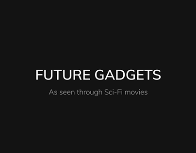 Future Gadgets - Design research