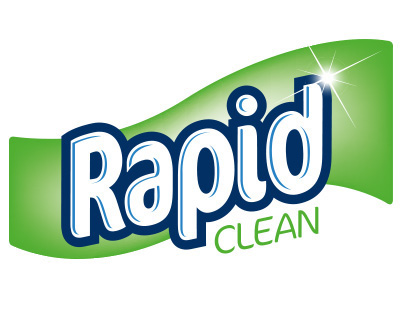 Rapid Clean: cleaning clothes logo & packaging