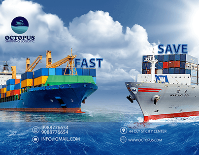 Octopous Shipping Logistic Poster