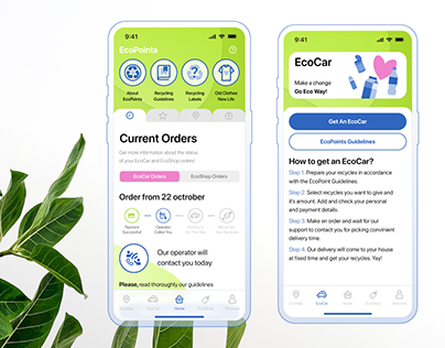 EcoPoints: iOS app / recycling