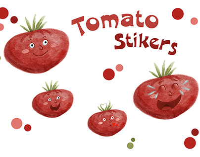 "Tomato Stikers" Стикеры для Телеграмм