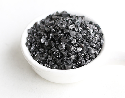 Activated carbon,also called activated charcoal.