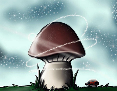 Mushroom, magic, digitalart