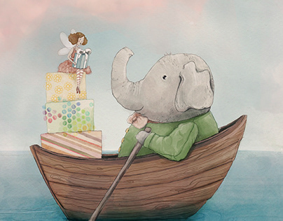 Elephant and Fairy - Christening Gift
