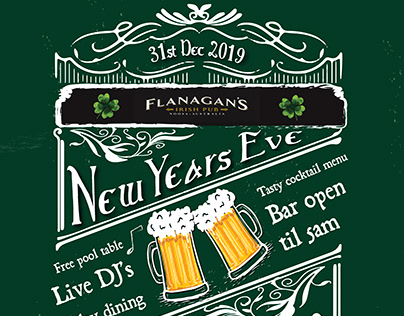 New Years Eve event - for Flanagan's Irish Pub Noosa