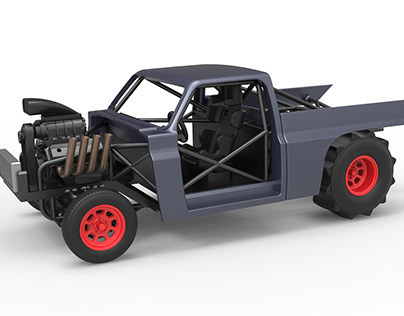 Dirt Dragster truck Scale 1 to 25