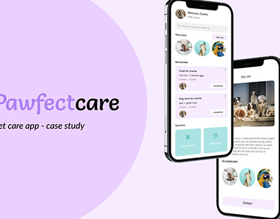 PawfectCare - Pet Care App full Case Study