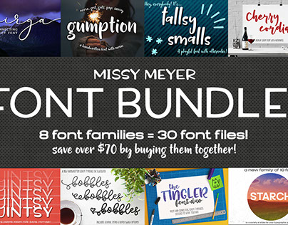 The Missy Meyer Font Bundle