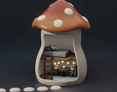 Mushroom House (3D by Sarah Tutorial)