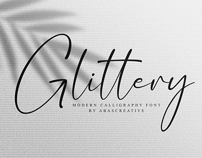 Free Glittery Font | Calligraphy Font