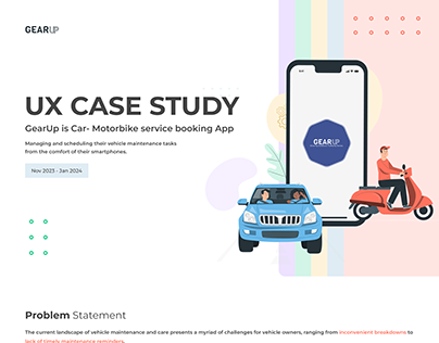 UX case study- Vehicle care app