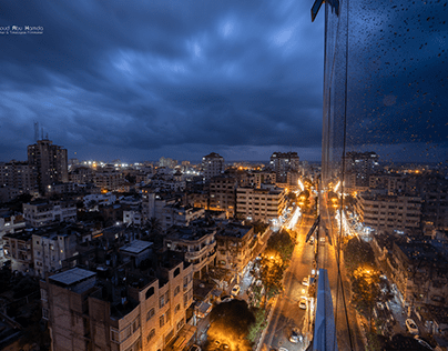Gaza at night
