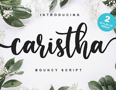 Free Caristha Script Font