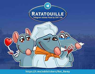 Ratatouille telegram stickers