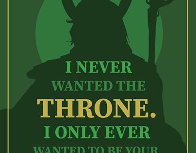 Marvel Loki Quote Poster