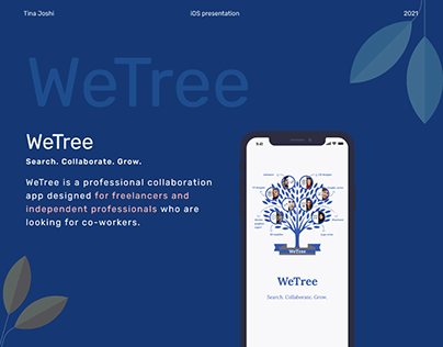 iOS presentation WeTree - a collaboration app