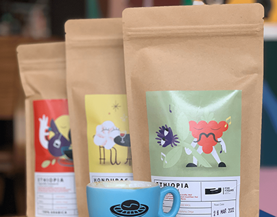 Coffee Packaging Illustration