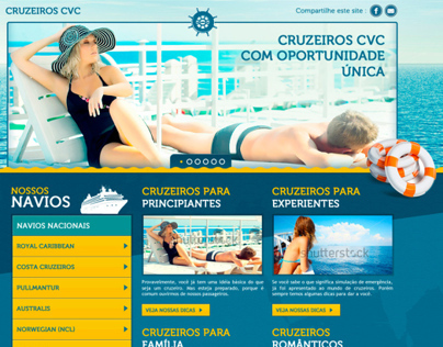 Proposta Hot Site Cruzeiros - CVC Viagens