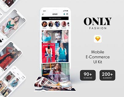 ONLY Fashion Mobile E-Commerce UI Kit