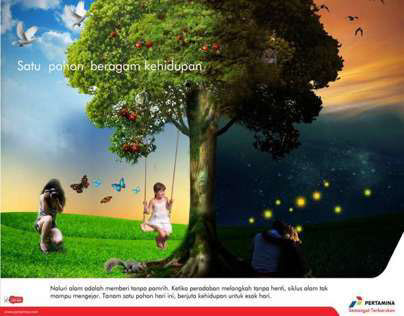 Print Ad Concept Design for Pertamina