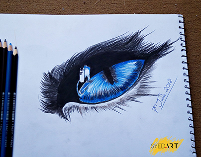 Realistic Eye Drawing | Powered by #SyedArt