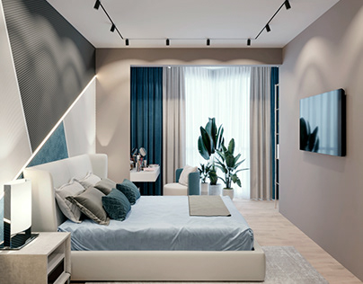 bedroom in modern style