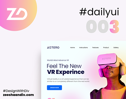 DailyUI Challenge 003 - Landing Page