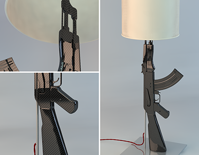 Carbon Fiber AK-47 Lamp