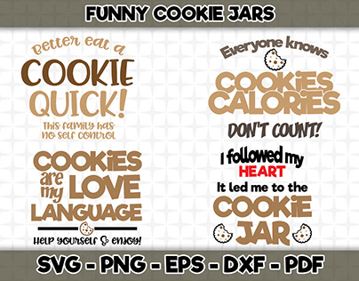 Cookie Jars SVG Cutting Files