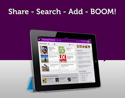 Yahoo Groups - Concept iPad apps