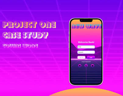 UX/UI Case Study - New Wave 80s Music Player